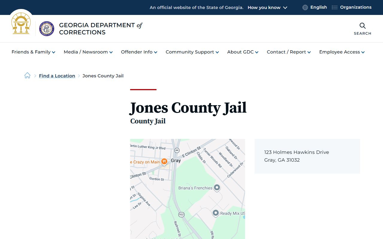 Jones County arrest records jail listing for charge verification