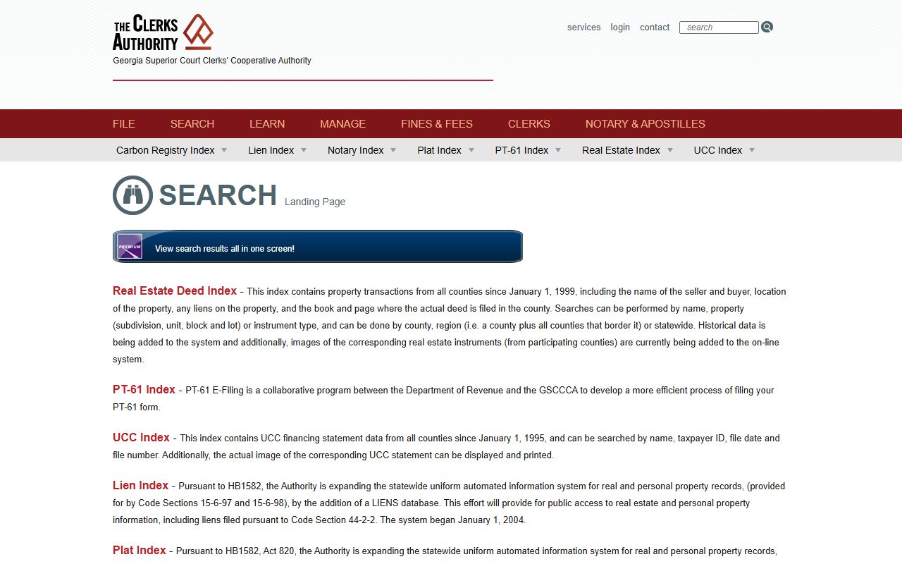 Jones County court records GSCCCA statewide search