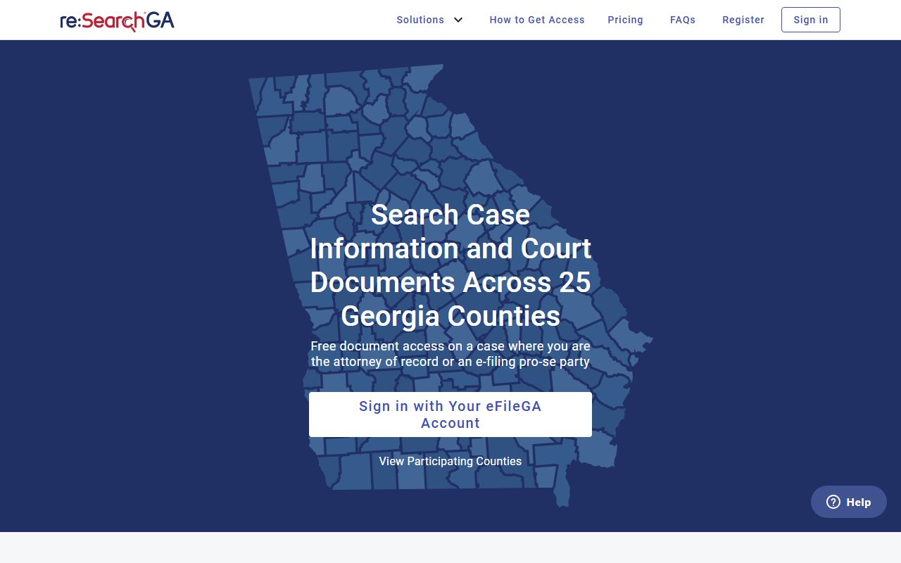 Jones County court records reSearchGA portal