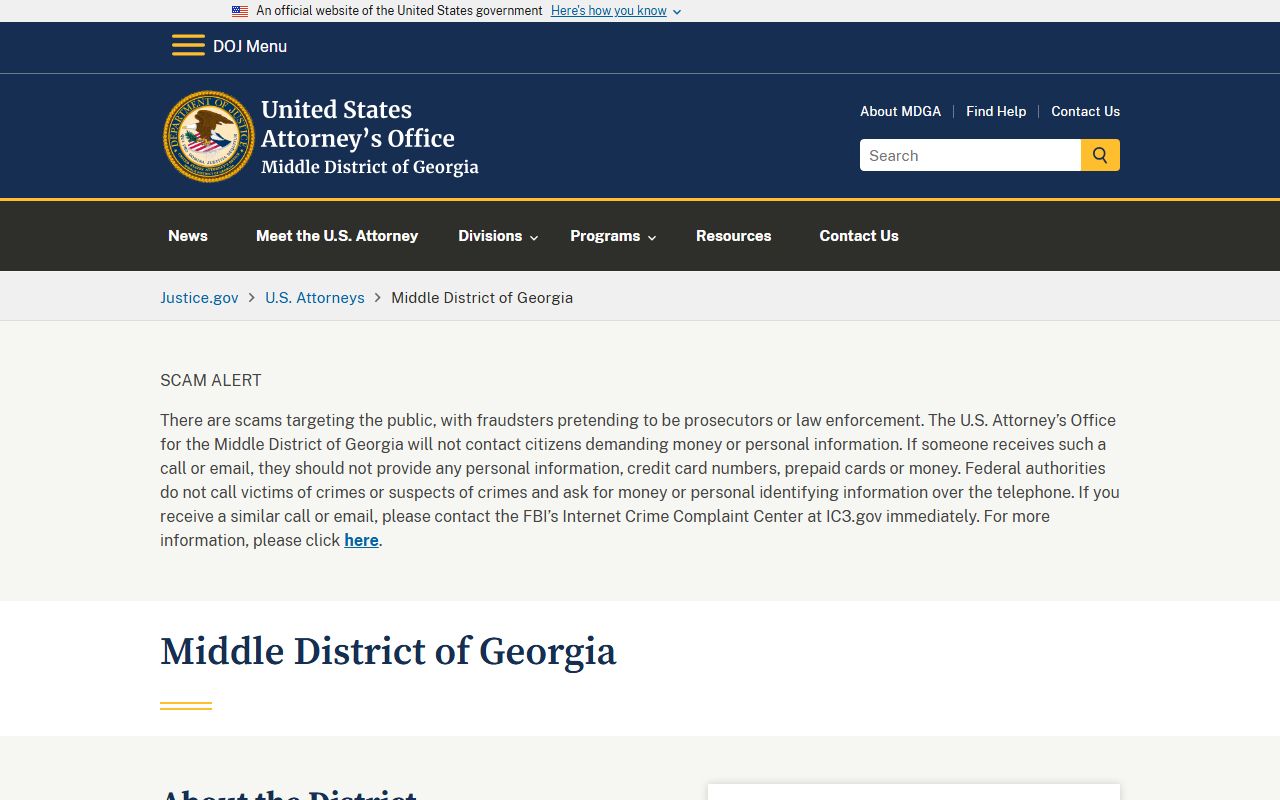 Jones County Superior Court federal prosecutor distinction