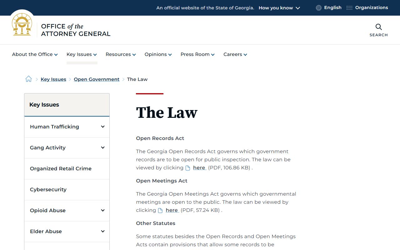 Jones County court records Attorney General open government law