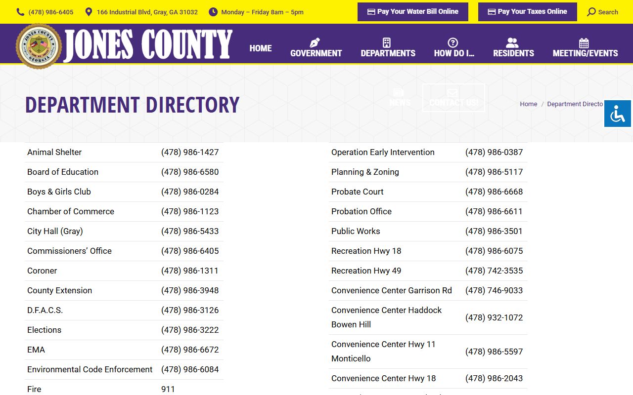 Jones County traffic court records county court and agency directory